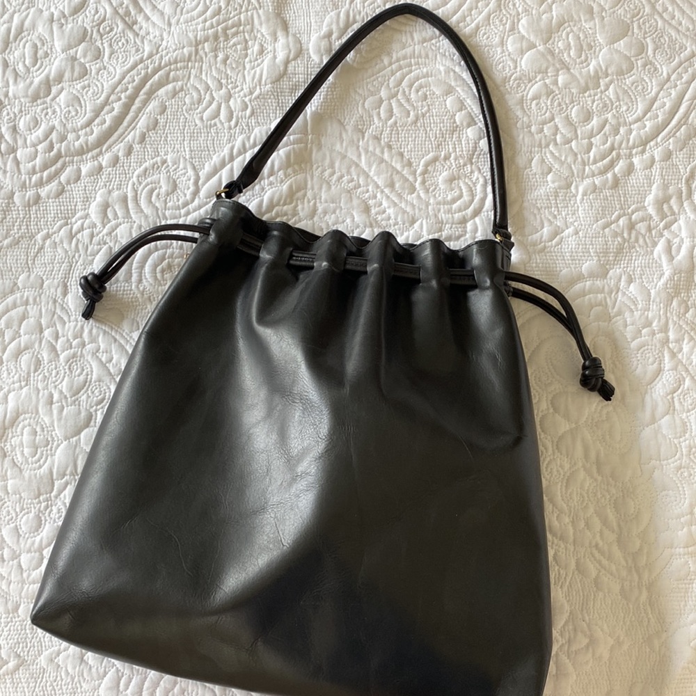 Clare V. Grand Henri large drawstring leather bag - Picture 1 of 16